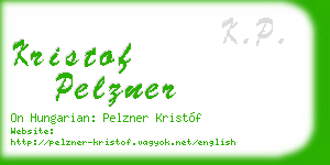 kristof pelzner business card